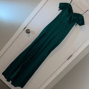 Prom dress Emerald green